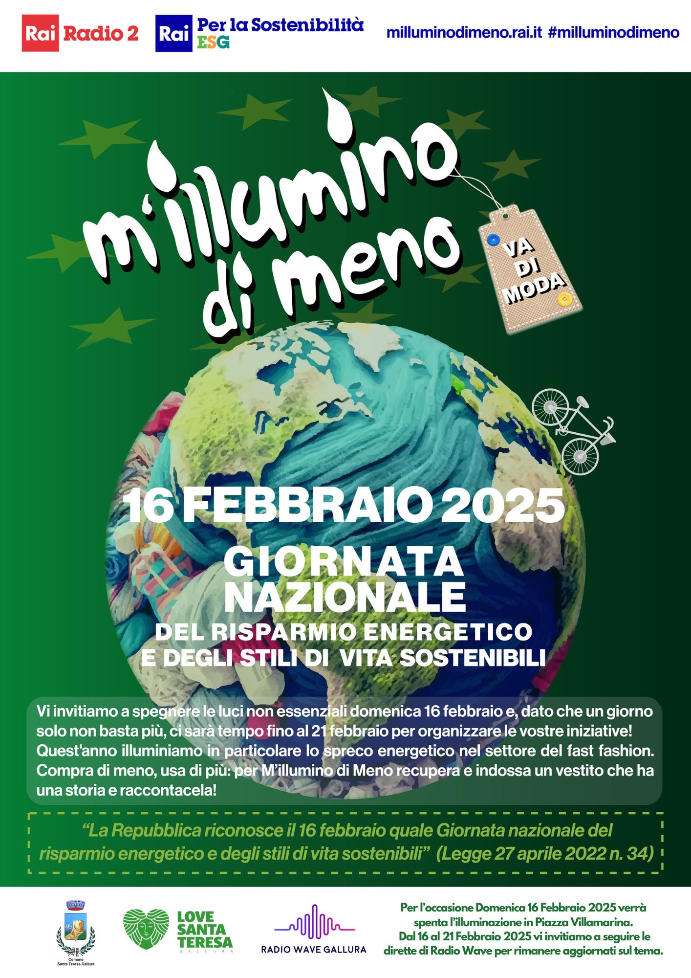 M’illumino di Meno 2025